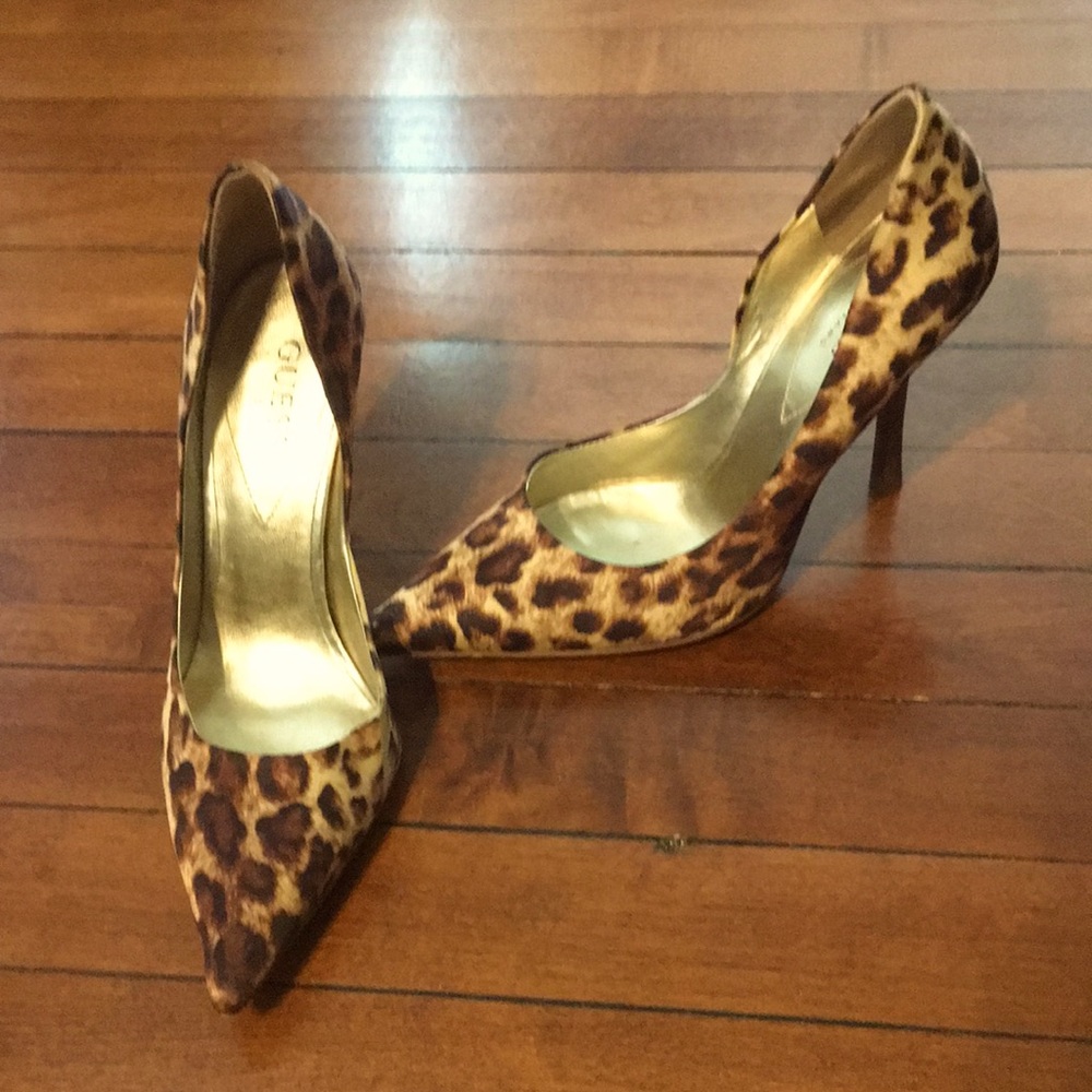 Guess Leopard Print Heels